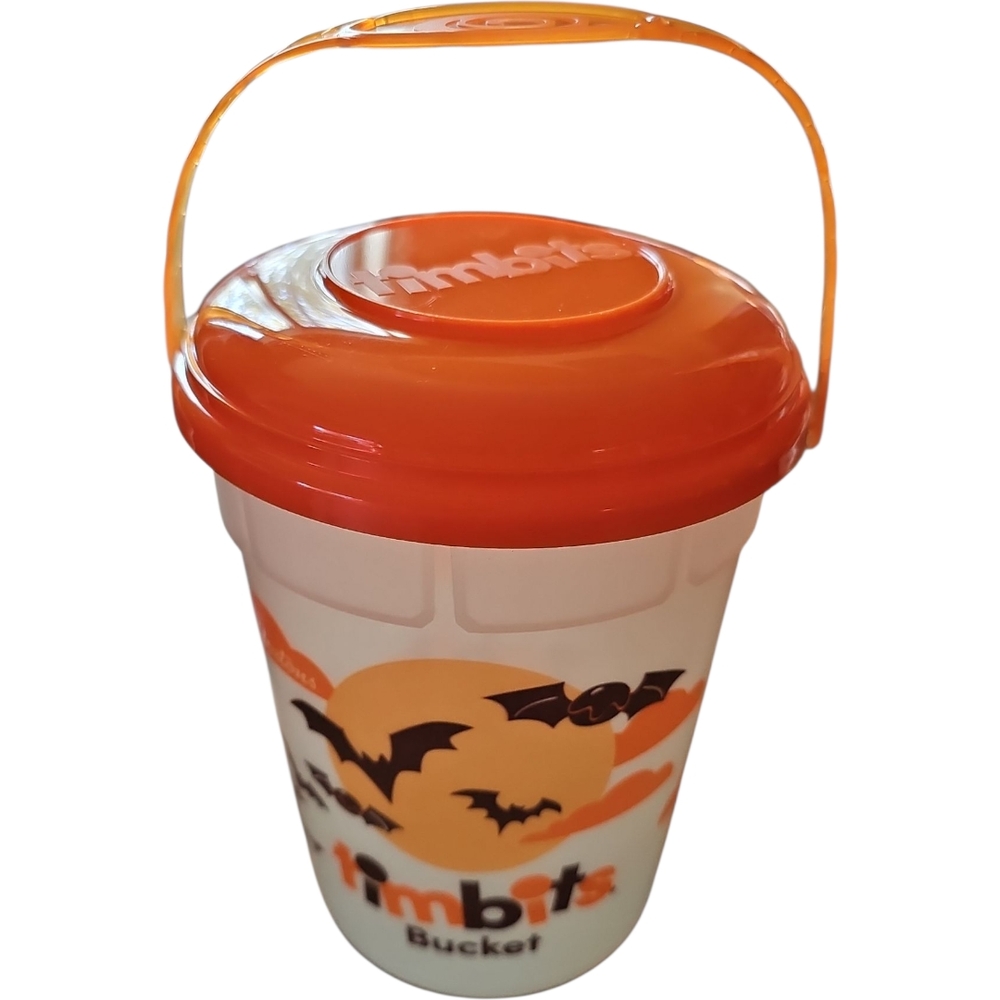 2023 Tim Horton's Trick-o4-Treat Halloween Timbits Glow in The Dark Bucket